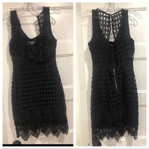 Black cocktail dress